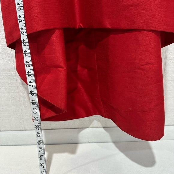 Camille La Vie strapless red high low formal gown size 4 - Picture 6 of 13